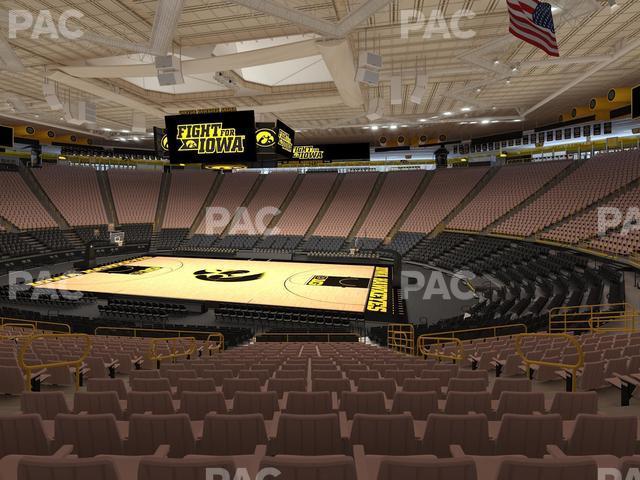 Seating view for Carver-Hawkeye Arena Section C