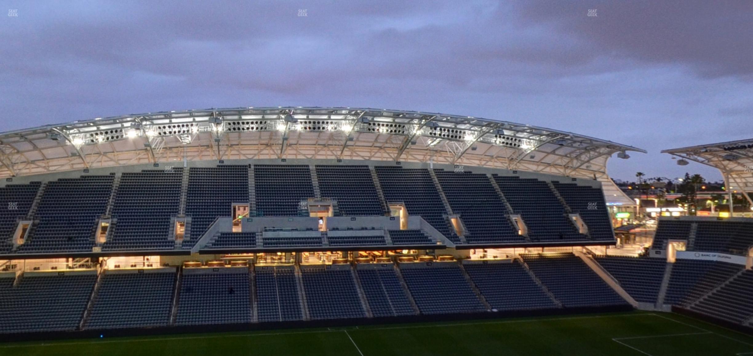 Seating view for BMO Stadium Section Sunset Deck Suite 7