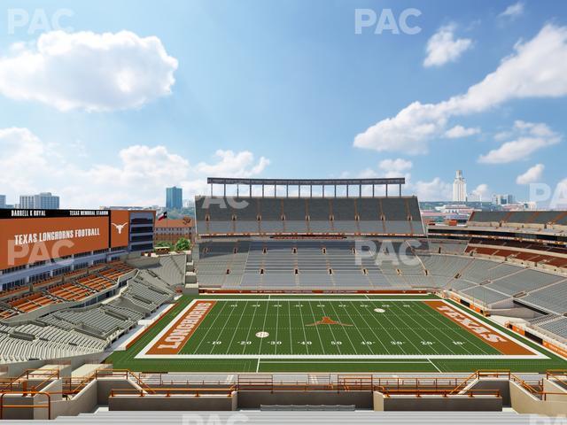 Seating view for Darrell K Royal - Texas Memorial Stadium Section 129