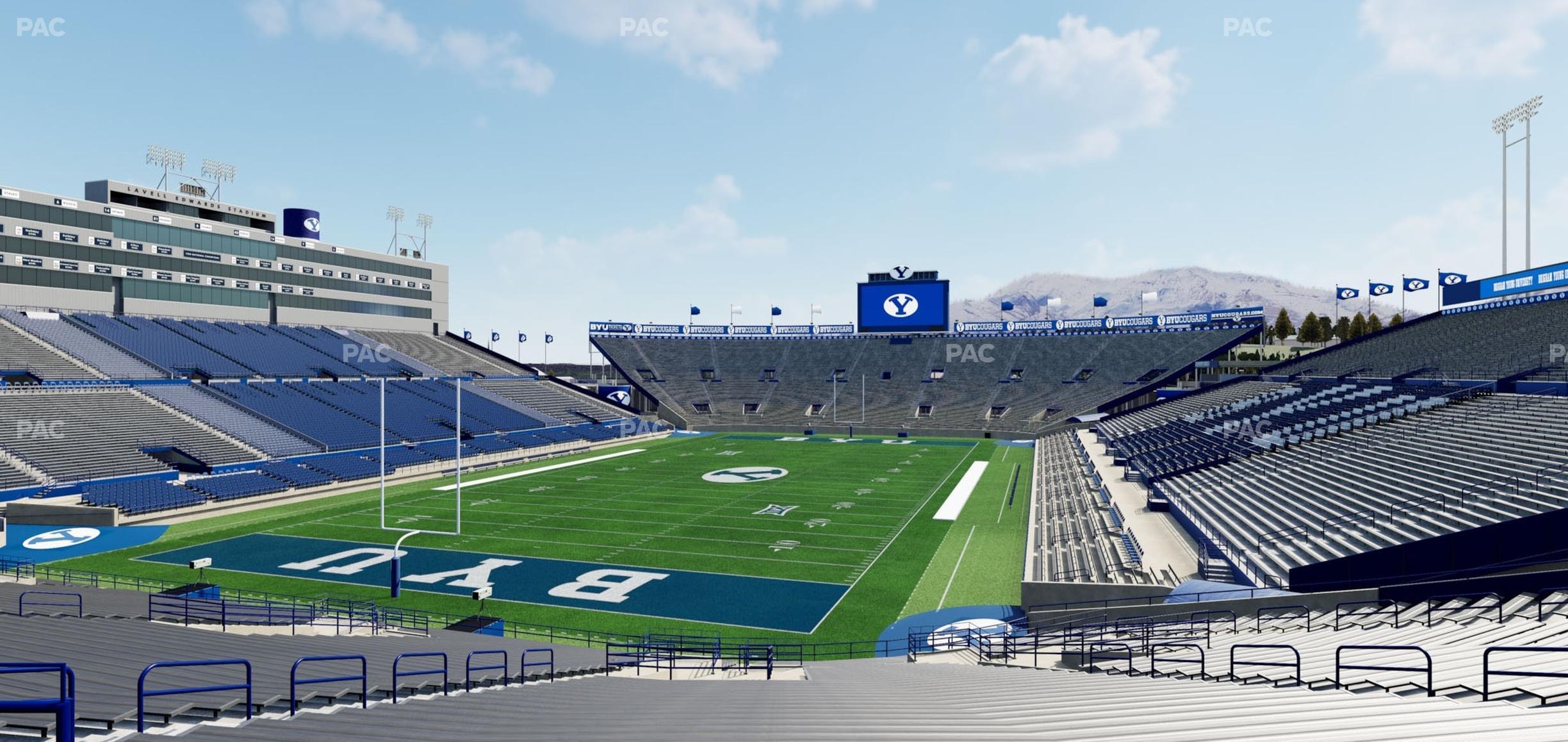 Seating view for LaVell Edwards Stadium Section 143