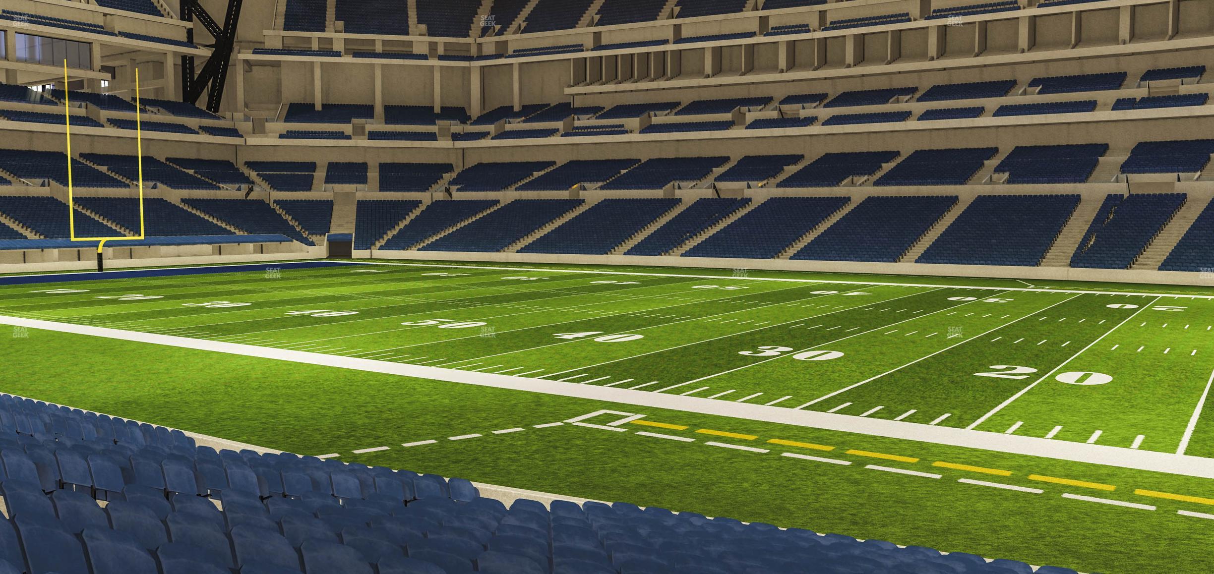 Seating view for Lucas Oil Stadium Section 110