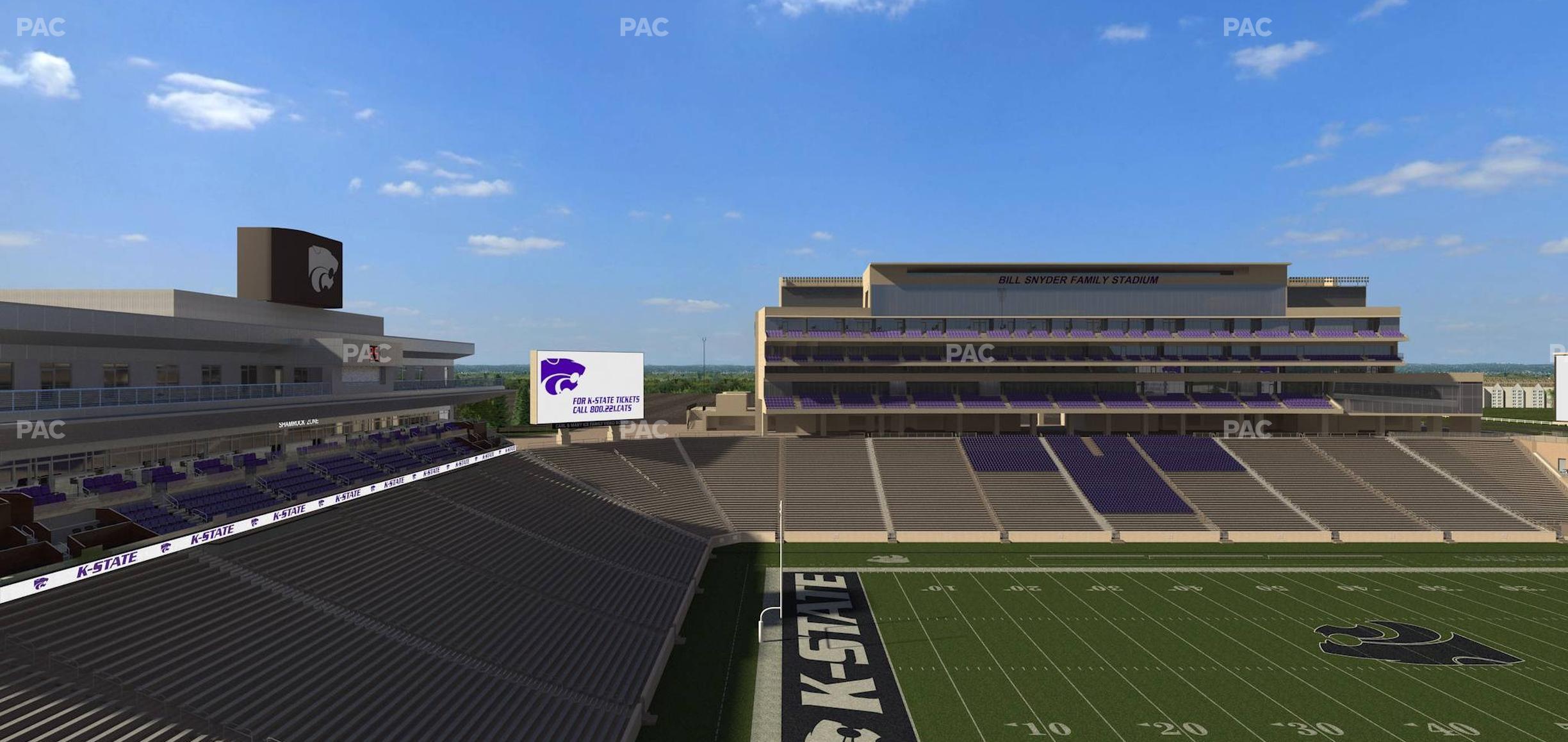 Seating view for Bill Snyder Family Stadium Section 421