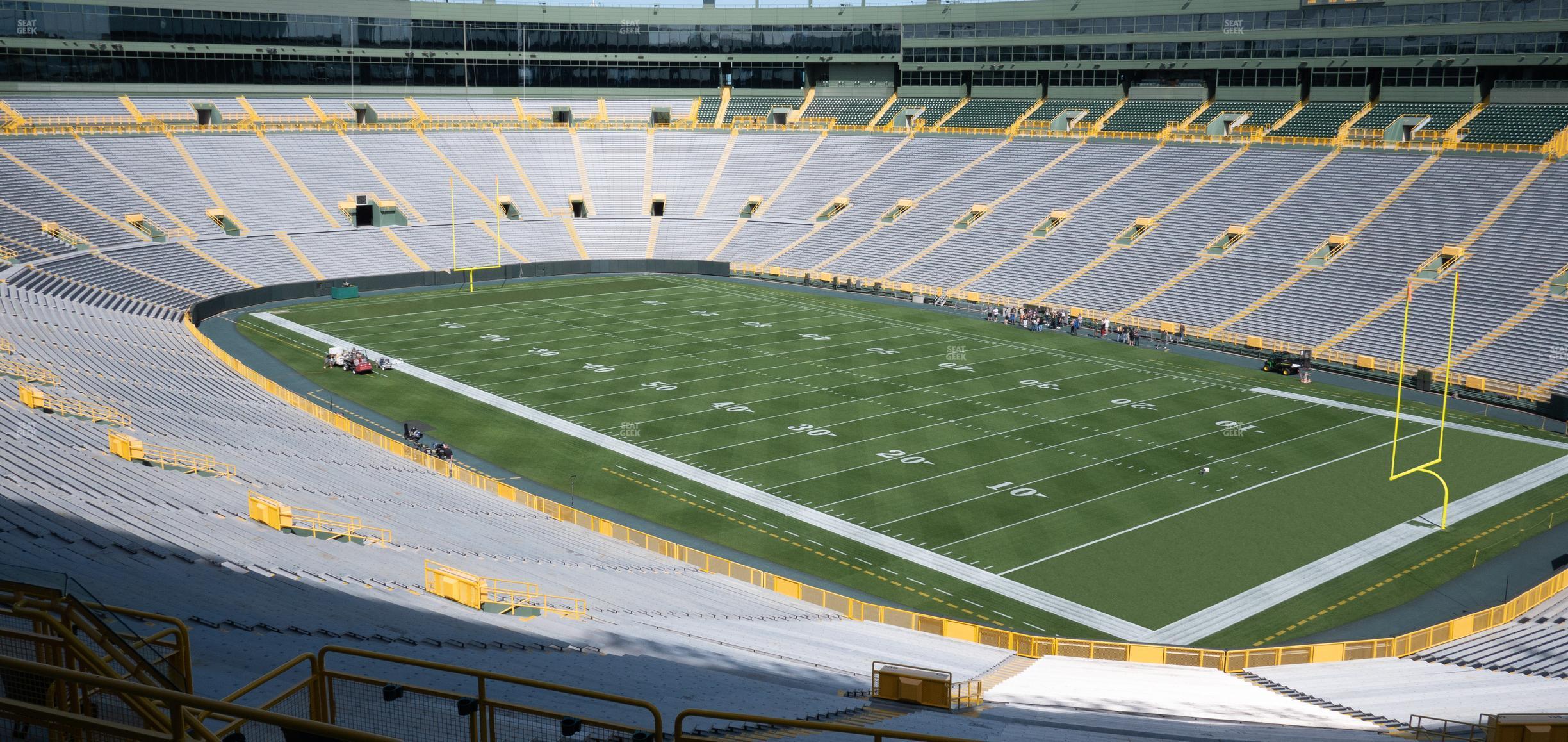 Seating view for Lambeau Field Section 334