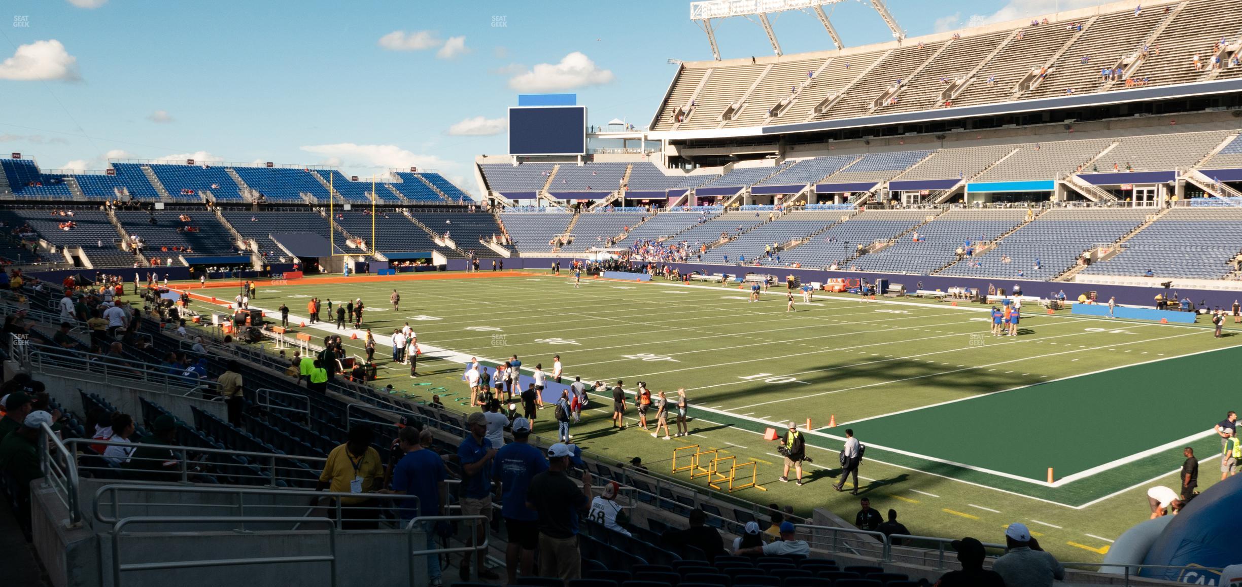 Seating view for Camping World Stadium Section 127