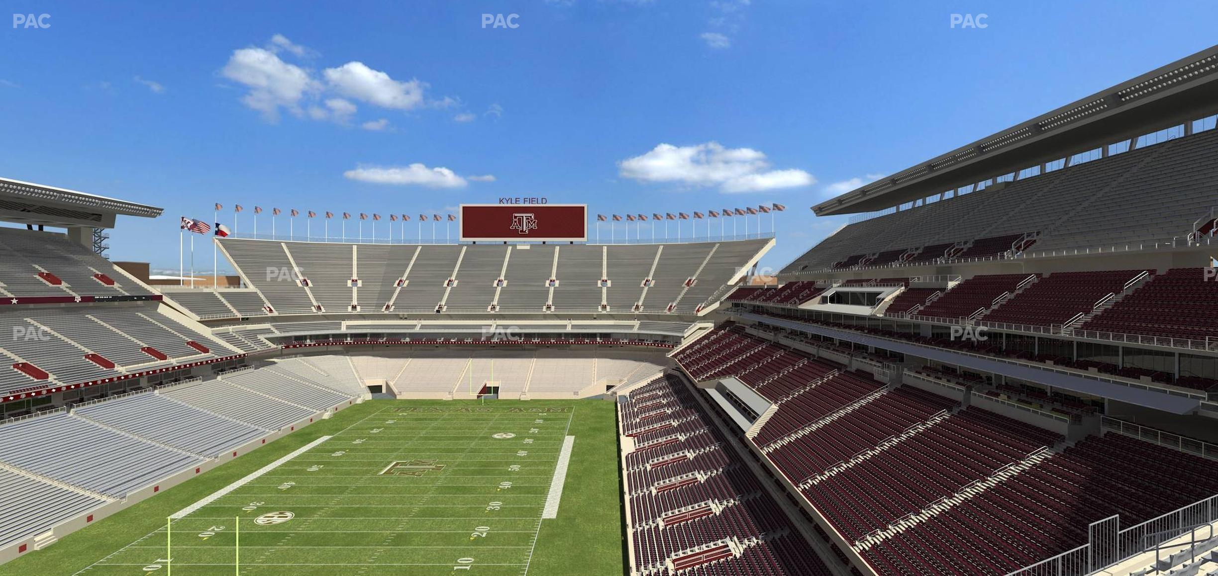 Seating view for Kyle Field Section 317