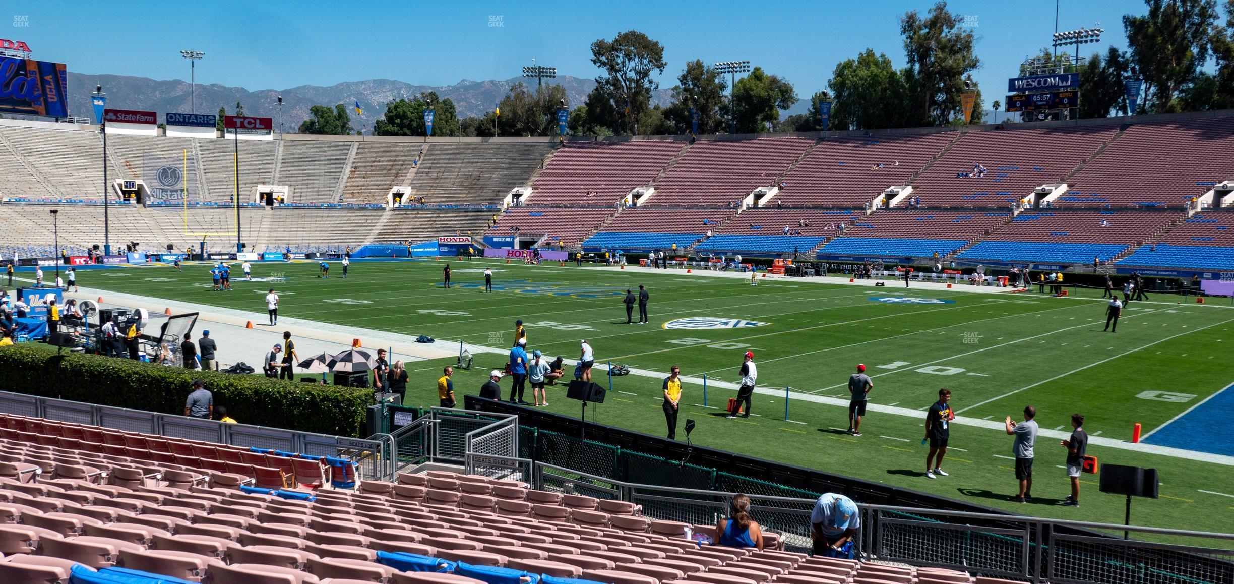 Seating view for Rose Bowl Stadium Section Lower 21