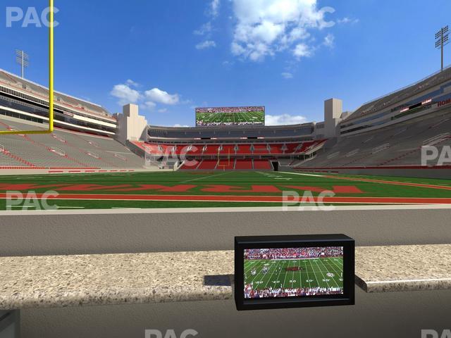 Seating view for Razorback Stadium Section Loge 6