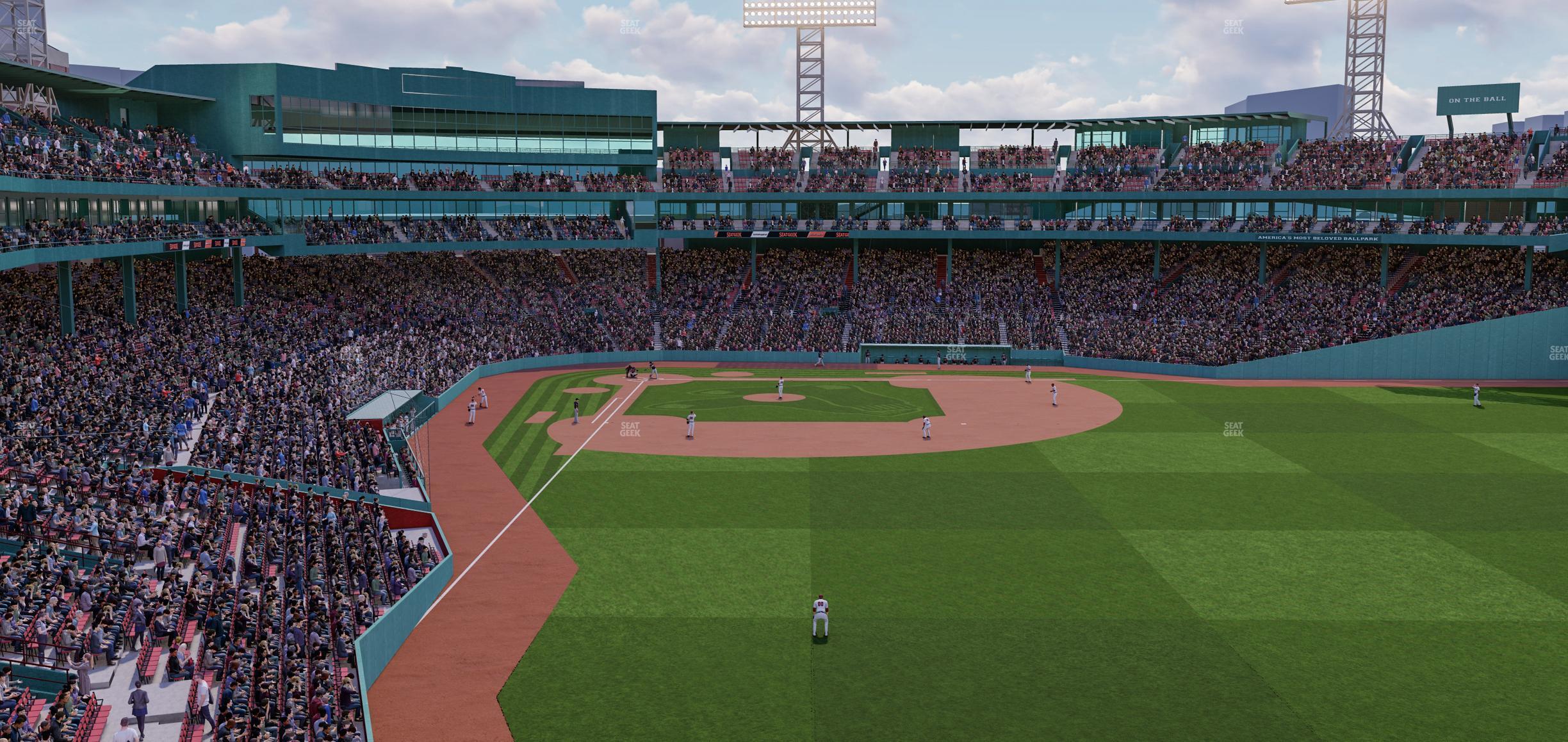 Seating view for Fenway Park Section Right Field Roof Deck Table 106