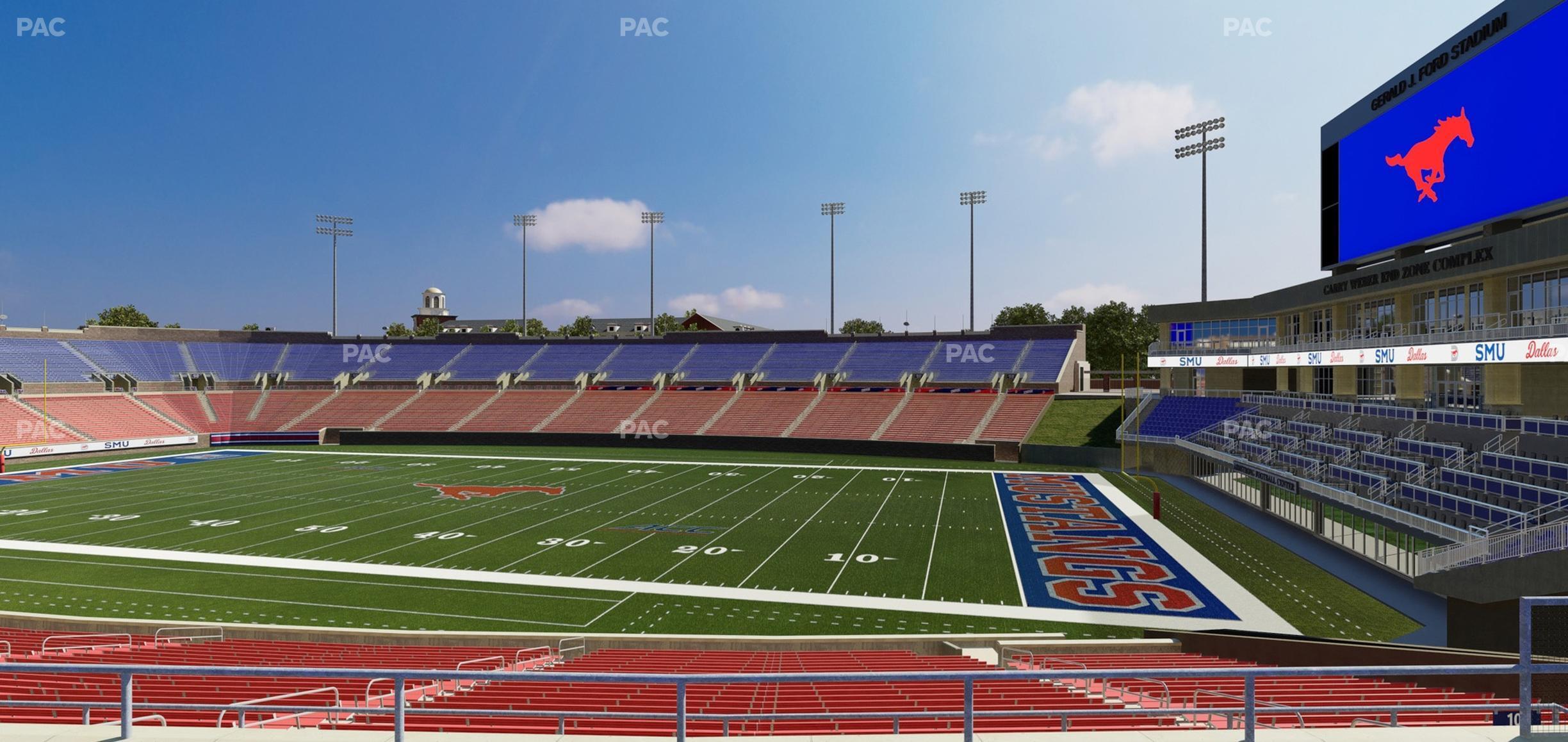 Seating view for Gerald Ford Stadium Section 201