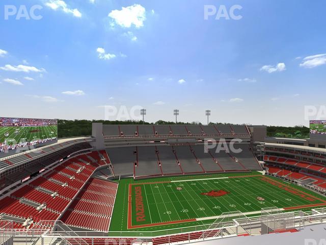 Seating view for Razorback Stadium Section 526