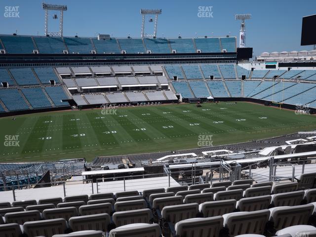 Seating view for EverBank Stadium Section Gallagher Club 239