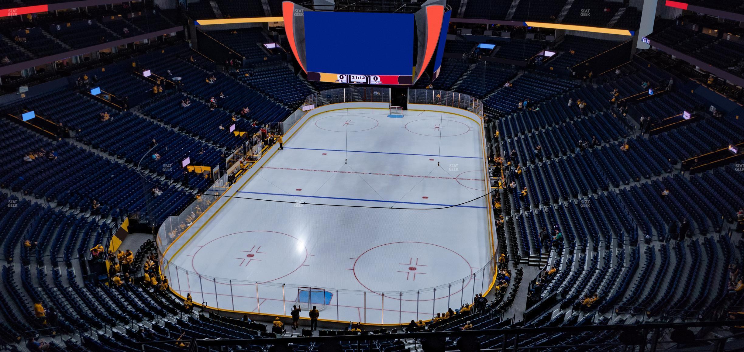 Seating view for Bridgestone Arena Section 302