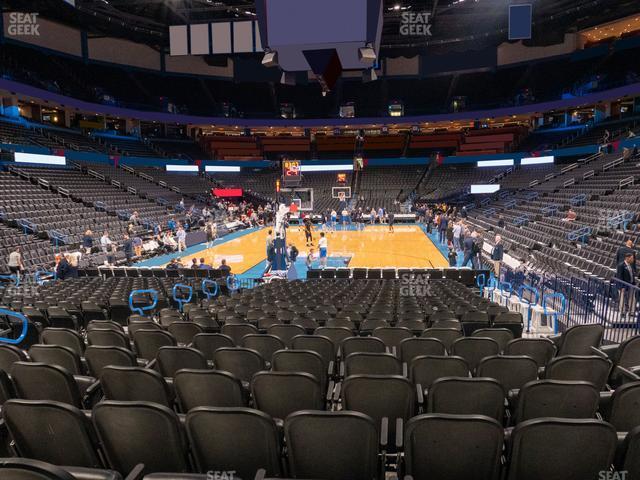 Seating view for Paycom Center Section 110