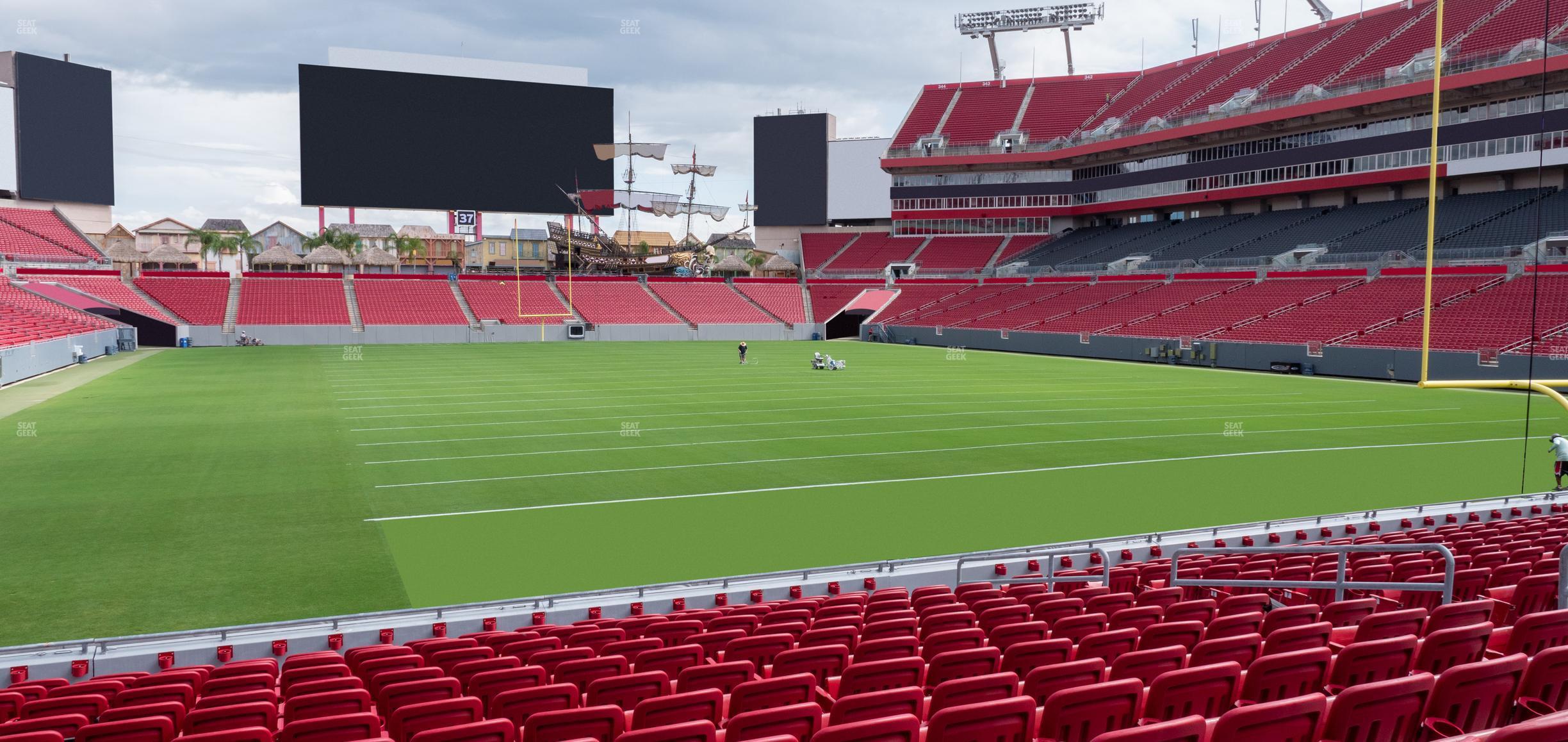 Seating view for Raymond James Stadium Section 121