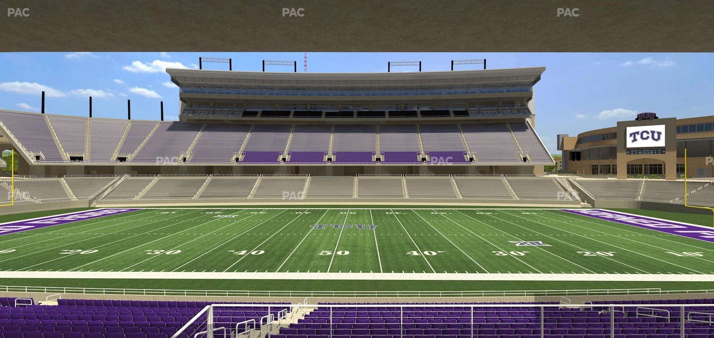 Seating view for Amon G Carter Stadium Section Founders Suite 3