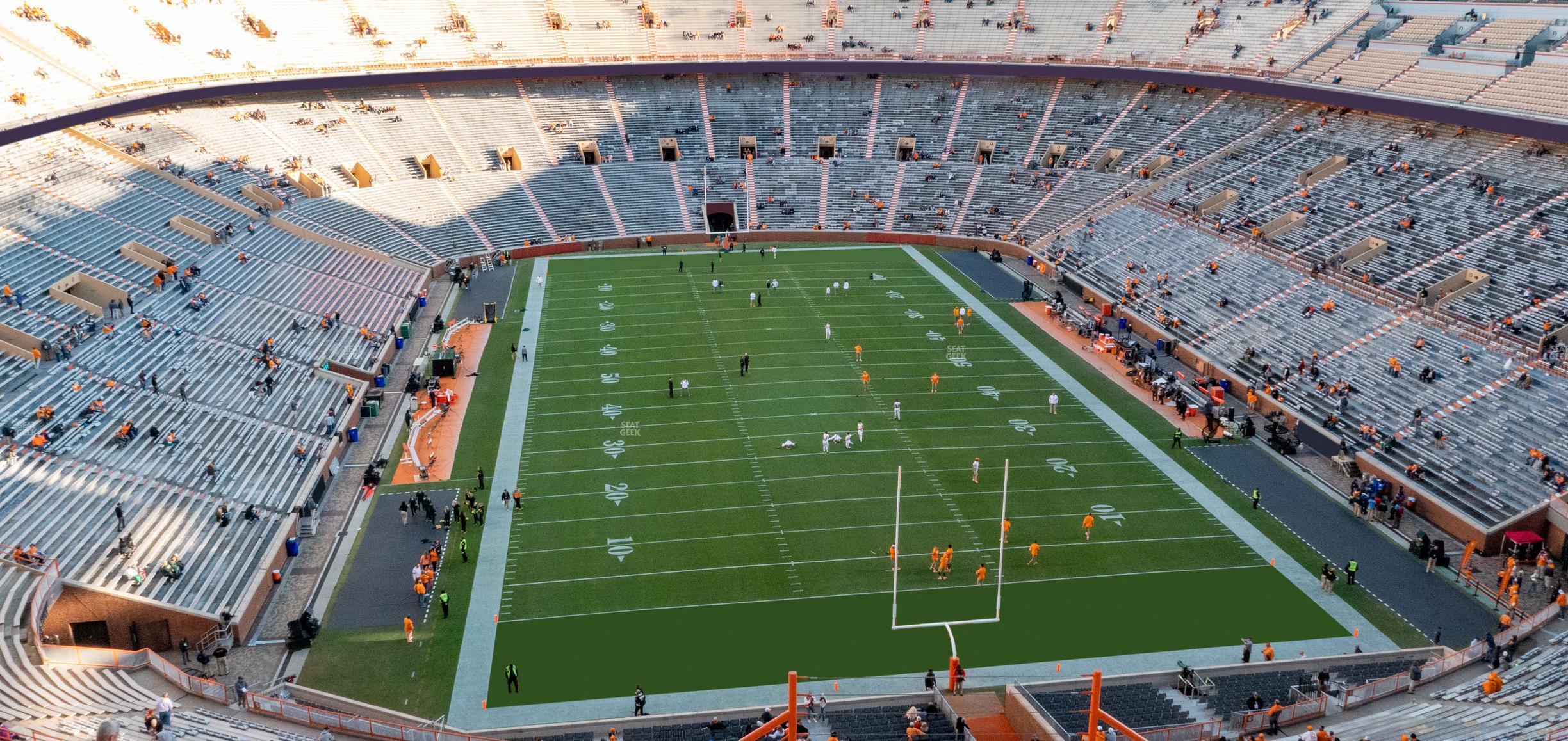 Seating view for Neyland Stadium Section Yy 10