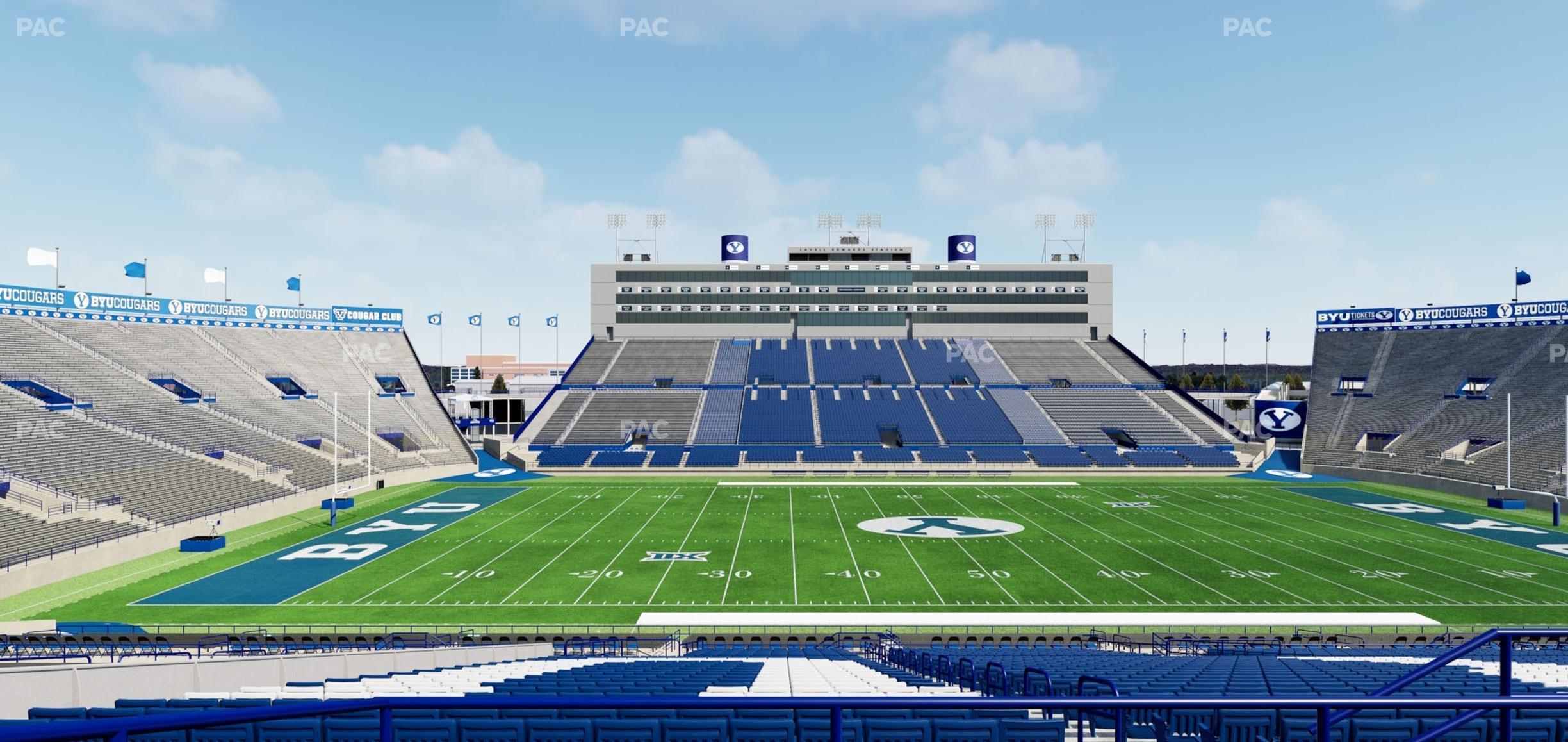 Seating view for LaVell Edwards Stadium Section 135