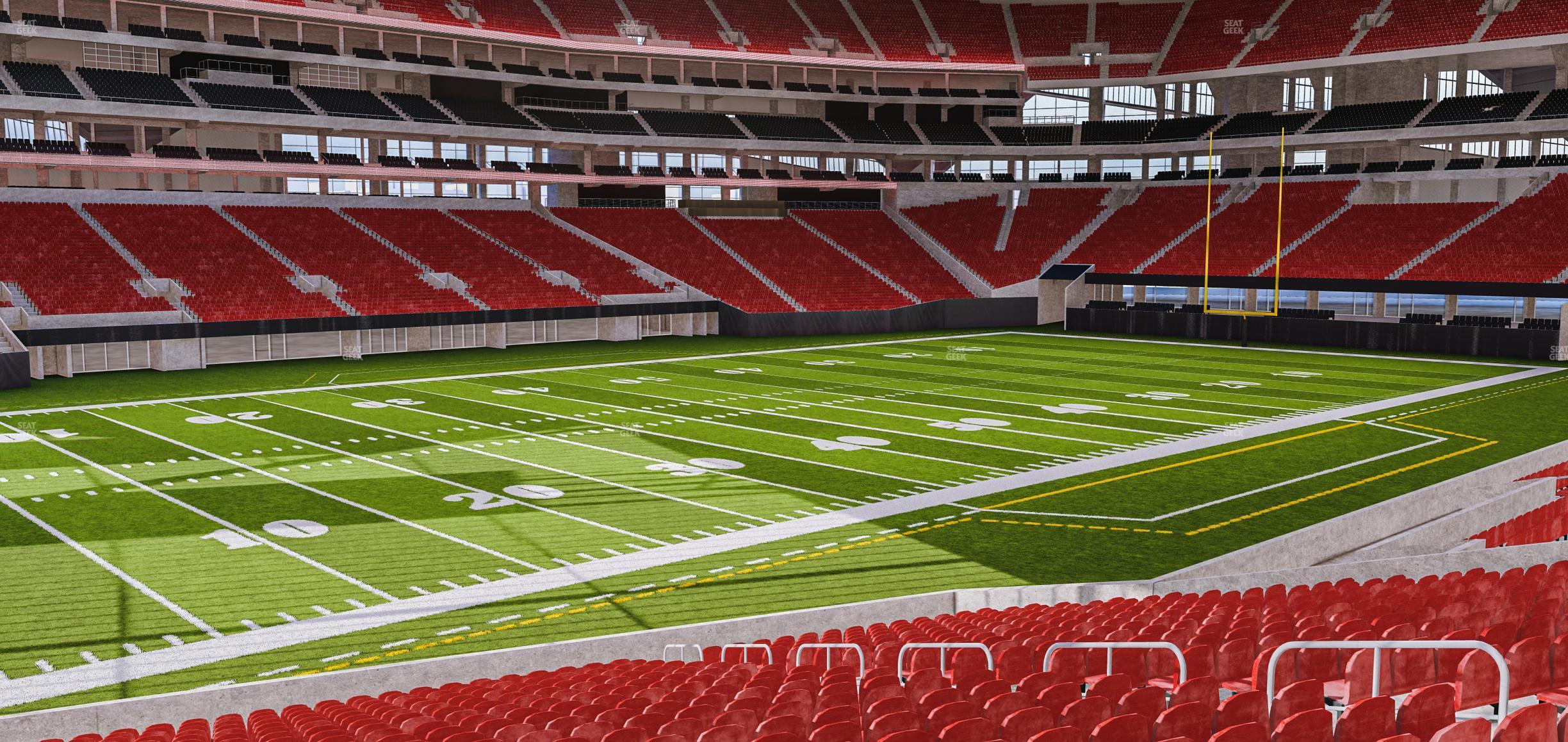 Seating view for Mercedes-Benz Stadium Section 132