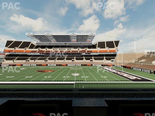 Seating view for Reser Stadium Section Box 1