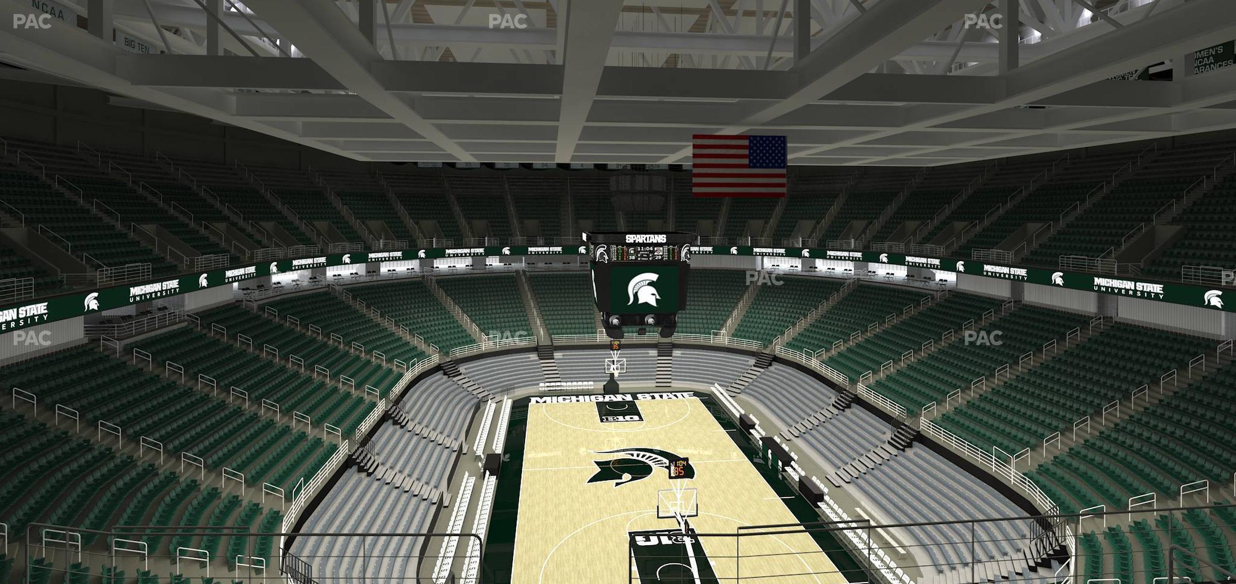 Seating view for Jack Breslin Student Events Center Section 219