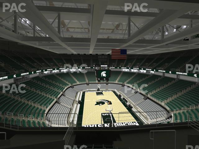 Seating view for Jack Breslin Student Events Center Section 219