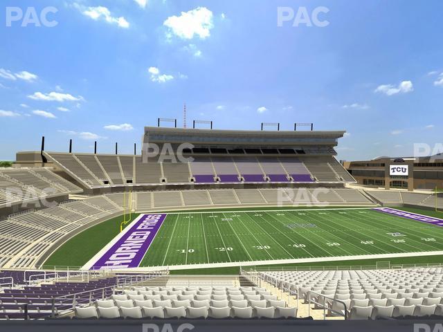 Seating view for Amon G Carter Stadium Section Champions Club 210