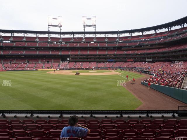 Seating view for Busch Stadium Section Lower Left Field Box 171