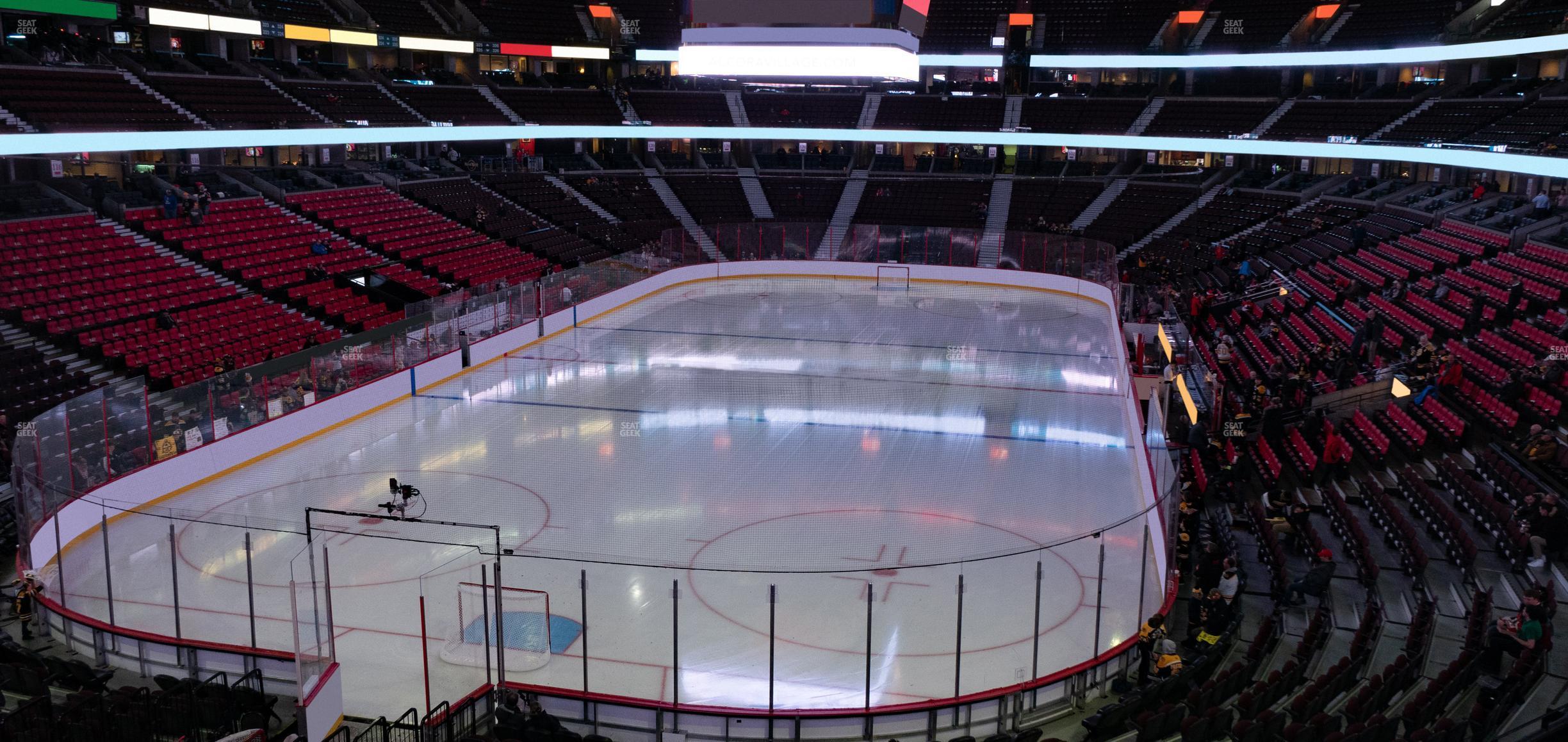 Seating view for Canadian Tire Centre Section Molson Canadian Fan Deck 214