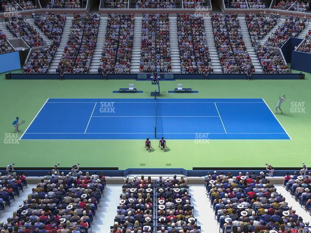 Seating view for Arthur Ashe Stadium Section 110