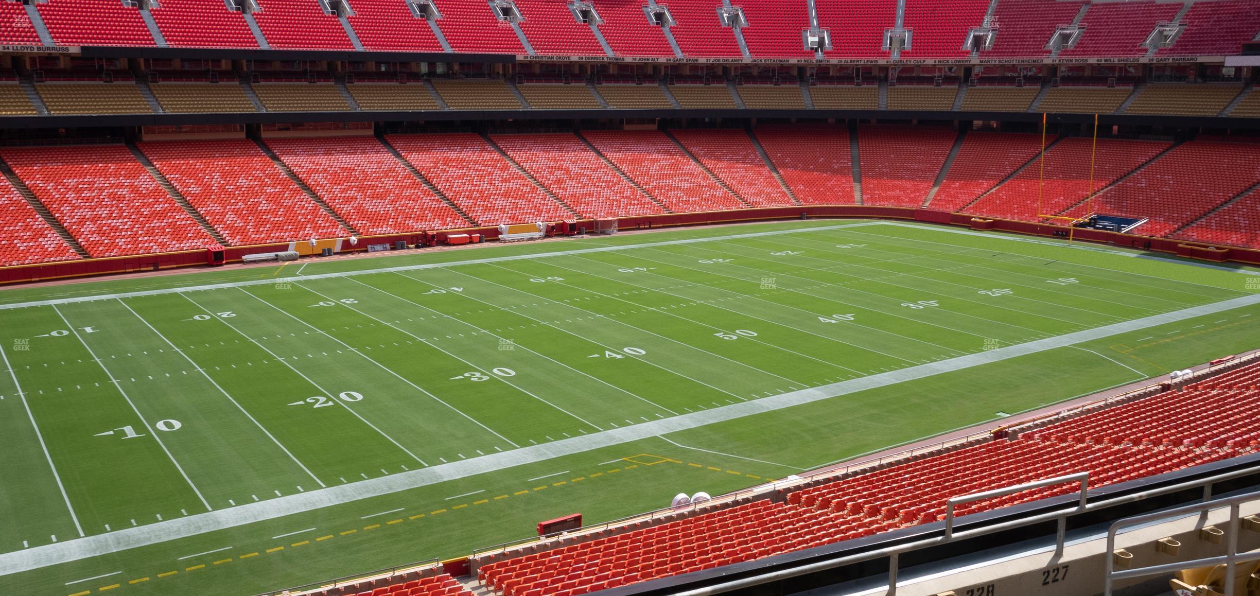 Seating view for GEHA Field at Arrowhead Stadium Section 228