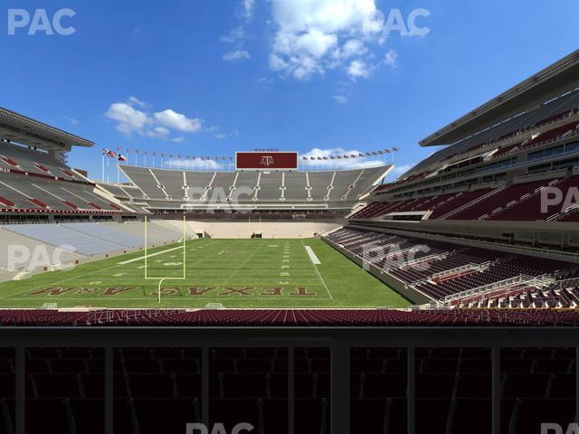 Seating view for Kyle Field Section 116