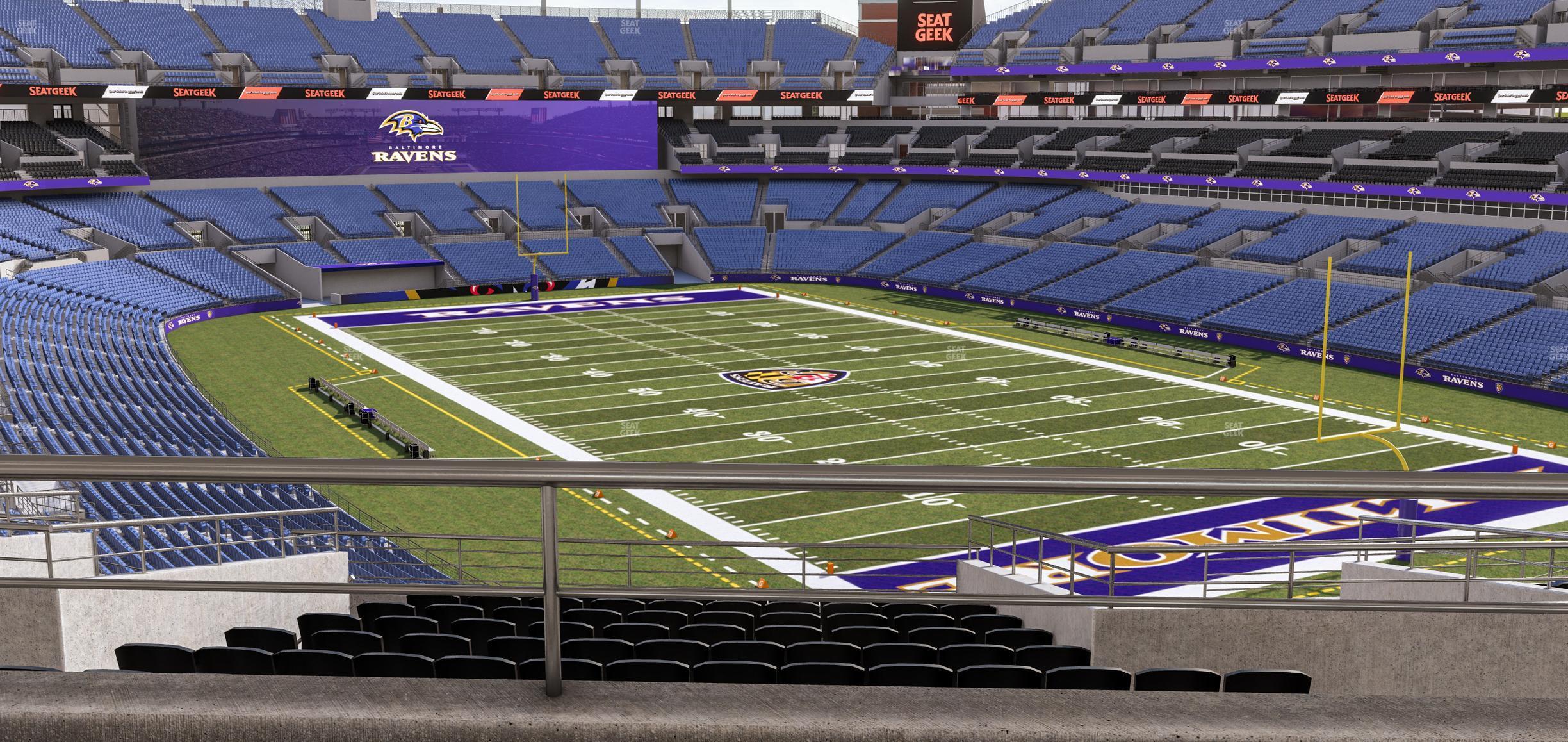 Seating view for M&T Bank Stadium Section Suite 301