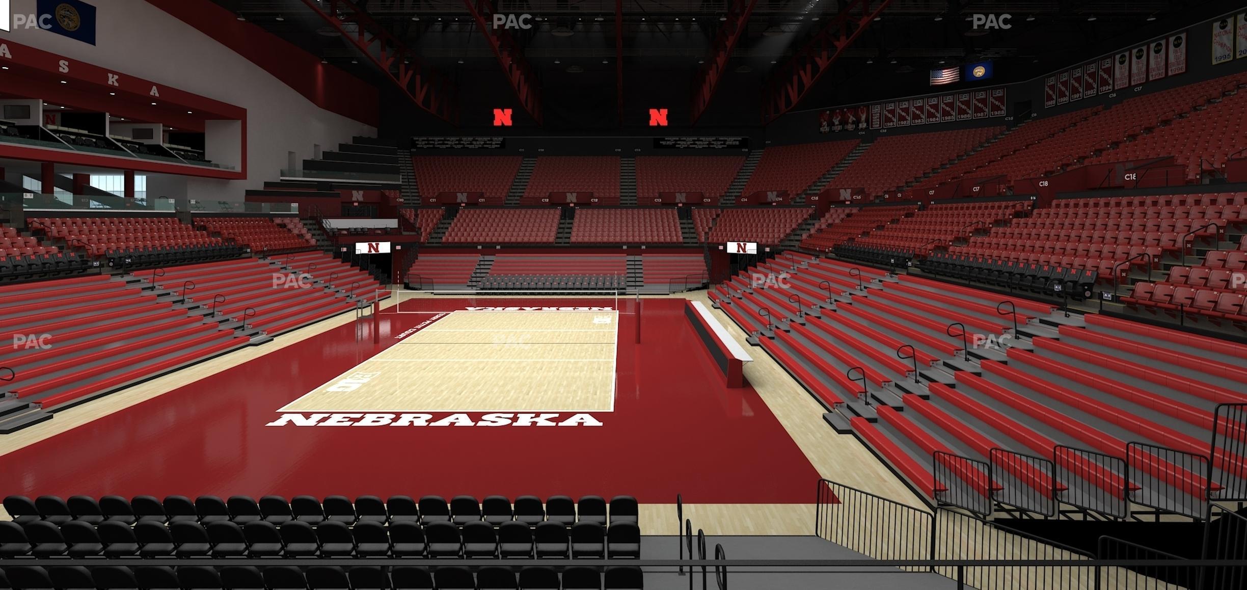 Seating view for Bob Devaney Sports Center Section B 4