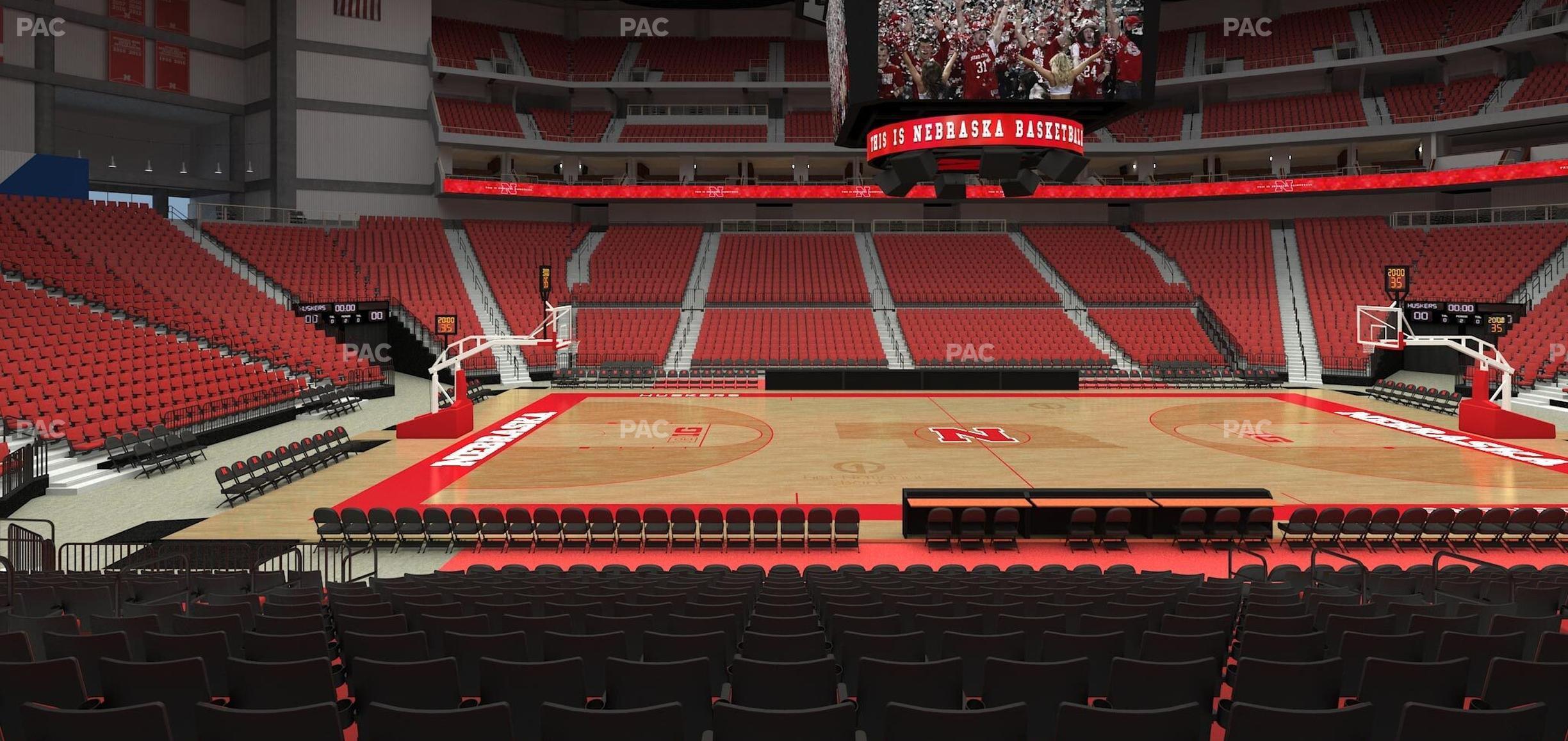 Seating view for Pinnacle Bank Arena Section 118