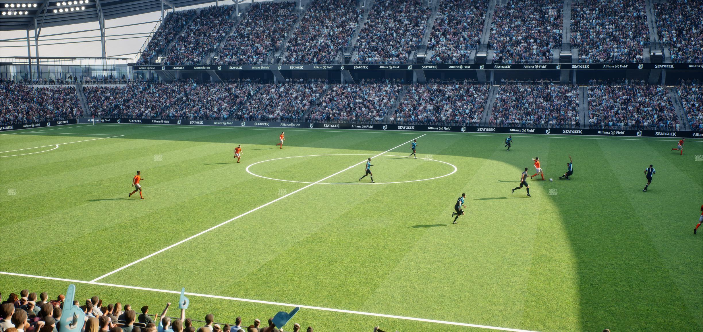 Seating view for Allianz Field Section Loge 30 C