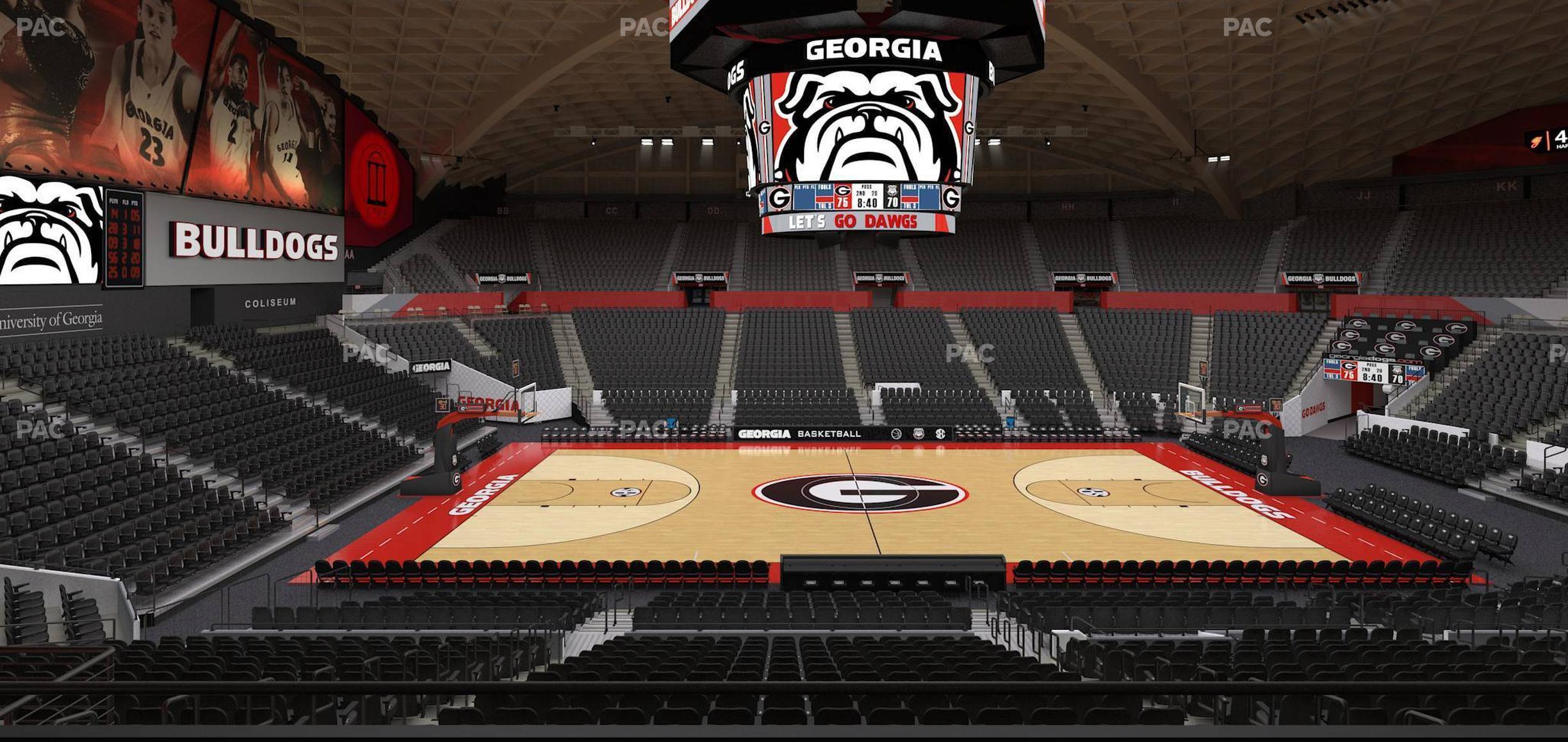 Seating view for Stegeman Coliseum Section Uu