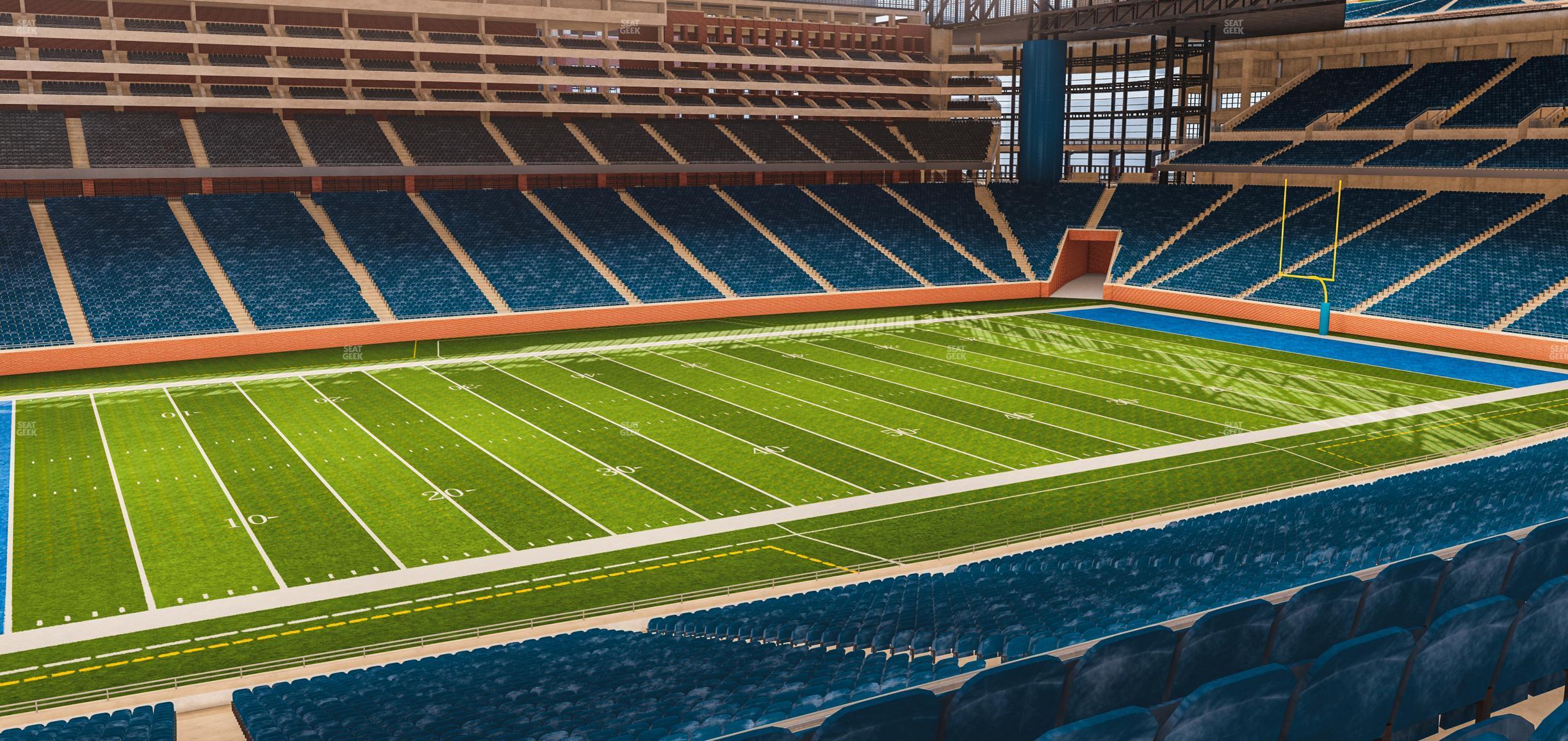 Seating view for Ford Field Section Club 227