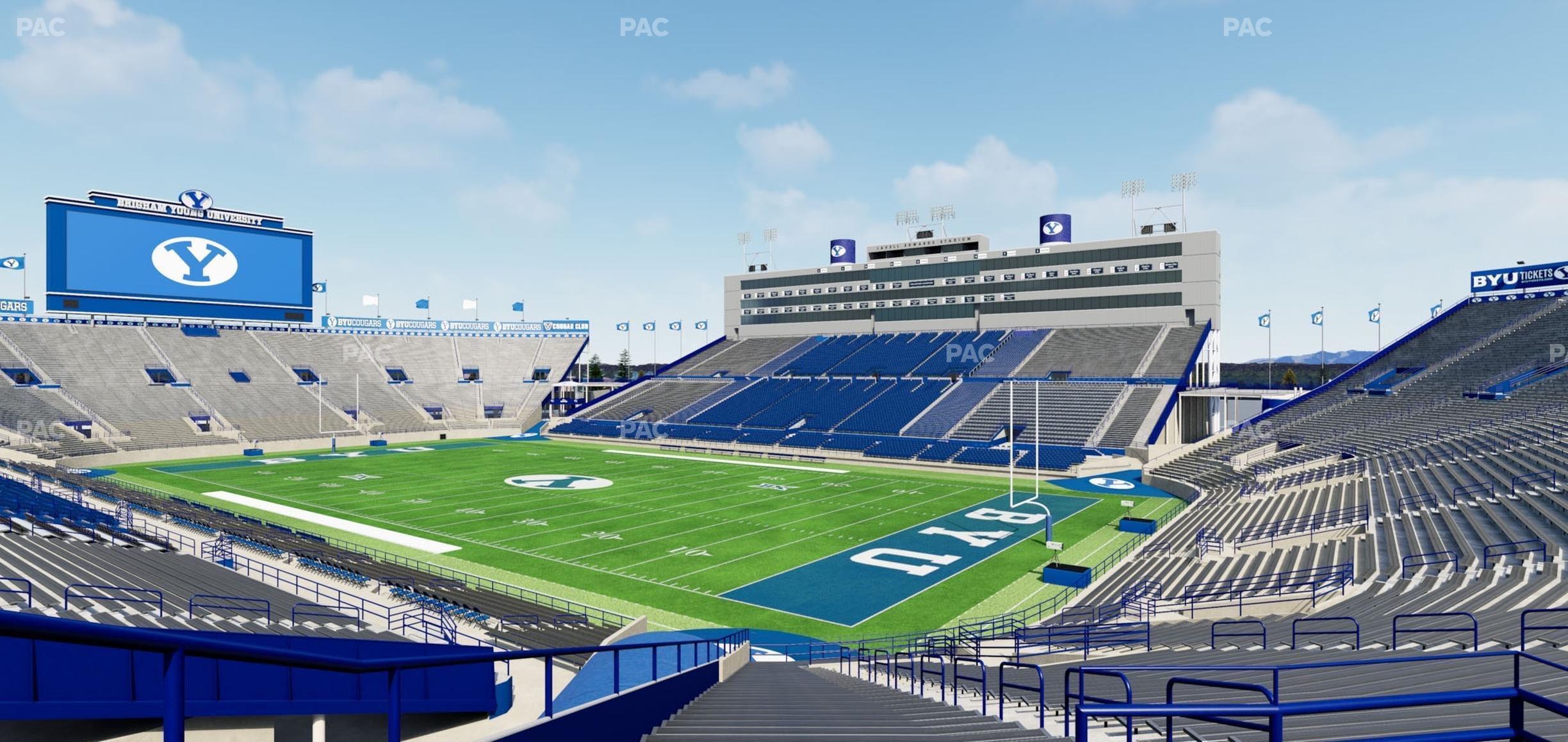 Seating view for LaVell Edwards Stadium Section 129