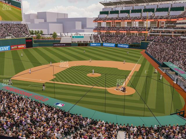 Seating view for Progressive Field Section Suite 244