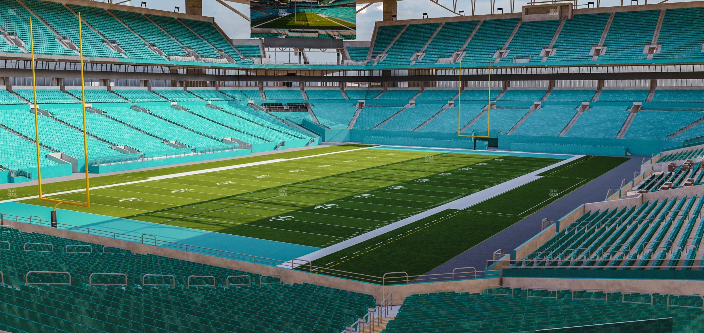 Seating view for Hard Rock Stadium Section 254