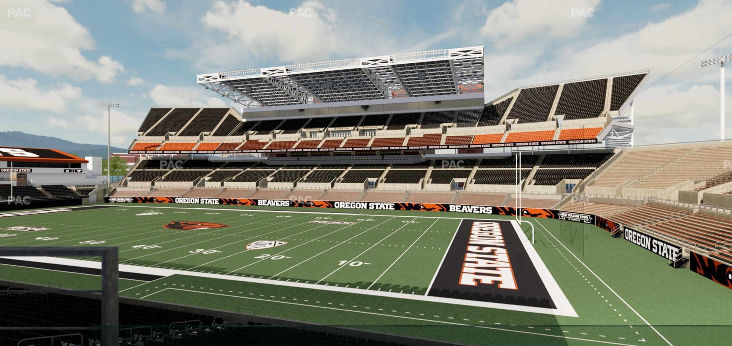 Seating view for Reser Stadium Section West Loge 13