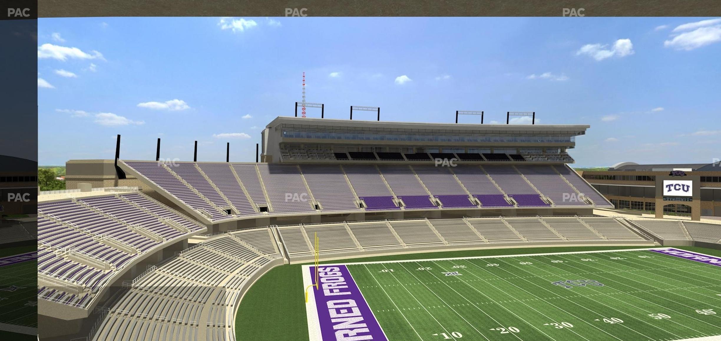 Seating view for Amon G Carter Stadium Section Champions Suite 18