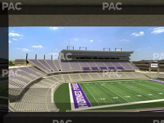 Seating view for Amon G Carter Stadium Section Champions Suite 18