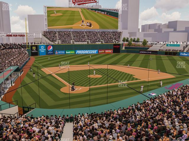 Seating view for Progressive Field Section Suite 134