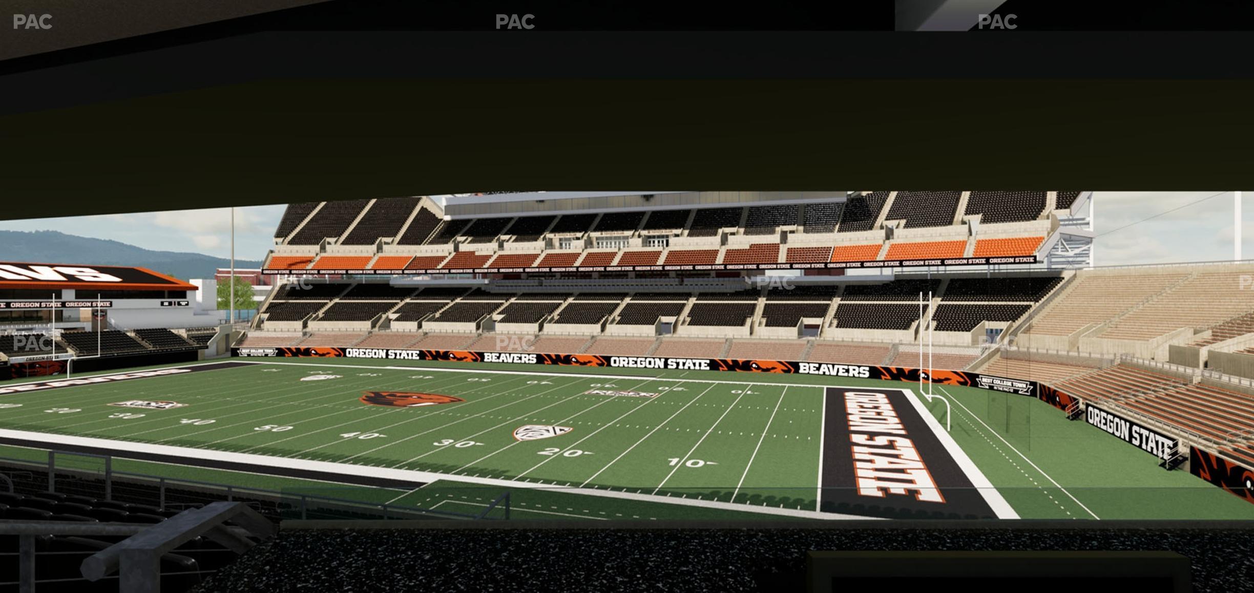 Seating view for Reser Stadium Section West Loge 21