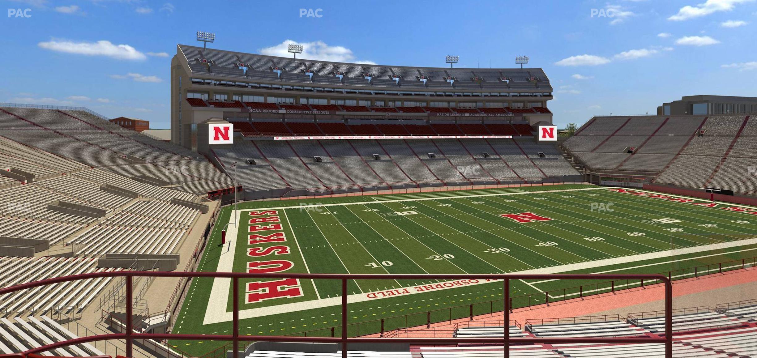 Seating view for Memorial Stadium Nebraska Section 231