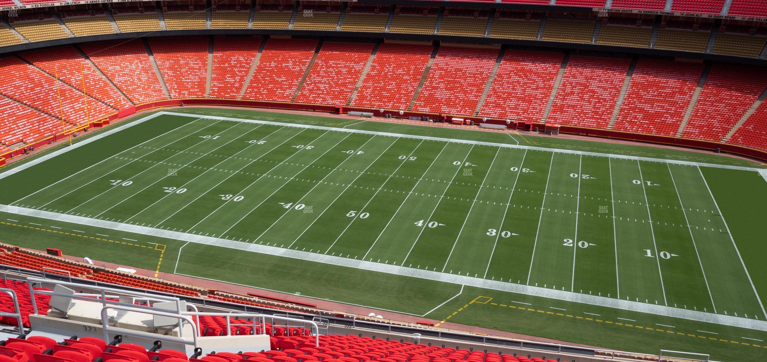 Seating view for GEHA Field at Arrowhead Stadium Section 322