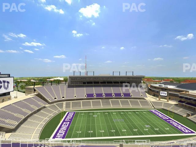 Seating view for Amon G Carter Stadium Section 408