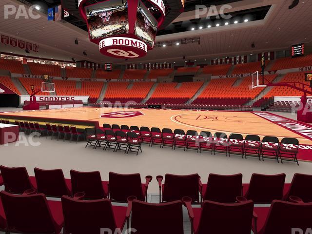 Seating view for Lloyd Noble Center Section F 7