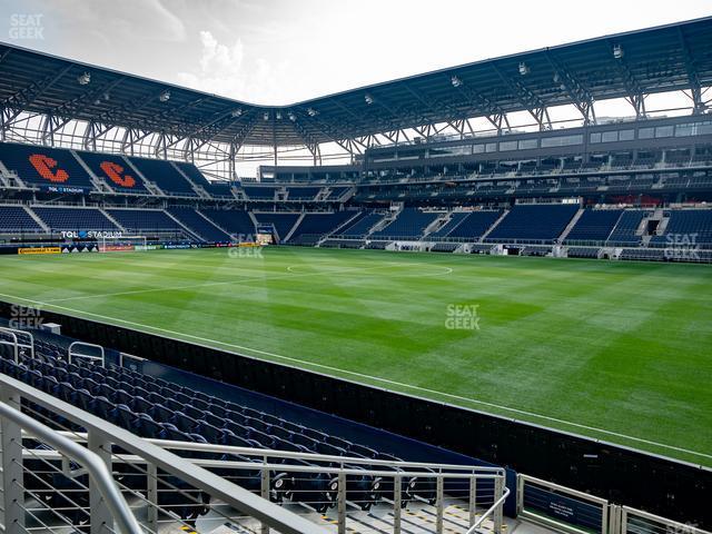 Seating view for TQL Stadium Section First Financial East Club 1